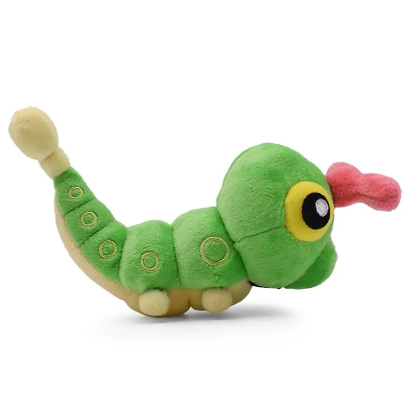 Pikachu peluche lagarta brinquedo de pelúcia verde, animal de pelúcia pokemon brinquedos todas as estrelas coleção aniversário crianças meninos menina presente