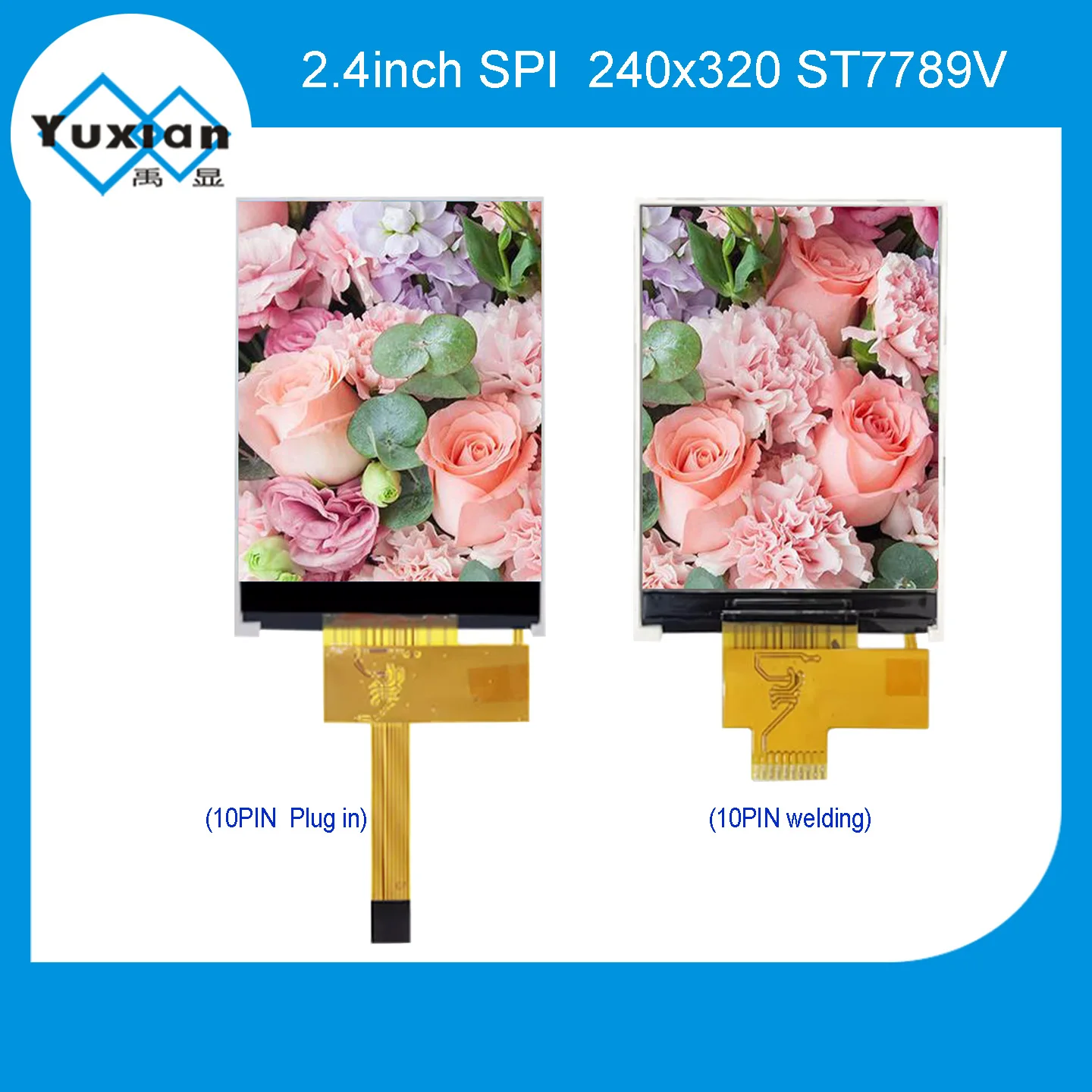 

2.4inch TFT Lcd Display 240x320 240*320 SPI insterface ST7789 control IC 3.3V 10PIN