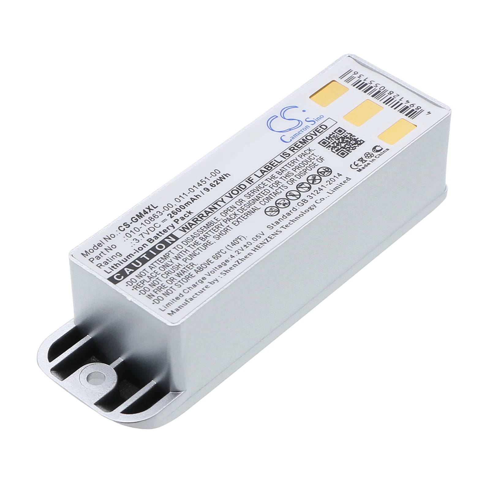 Li-ion GPS, Navigator Battery for Garmin, 3.7V, 2600mAh, Compatible Models: Zumo 400, Zumo 500 Deluxe