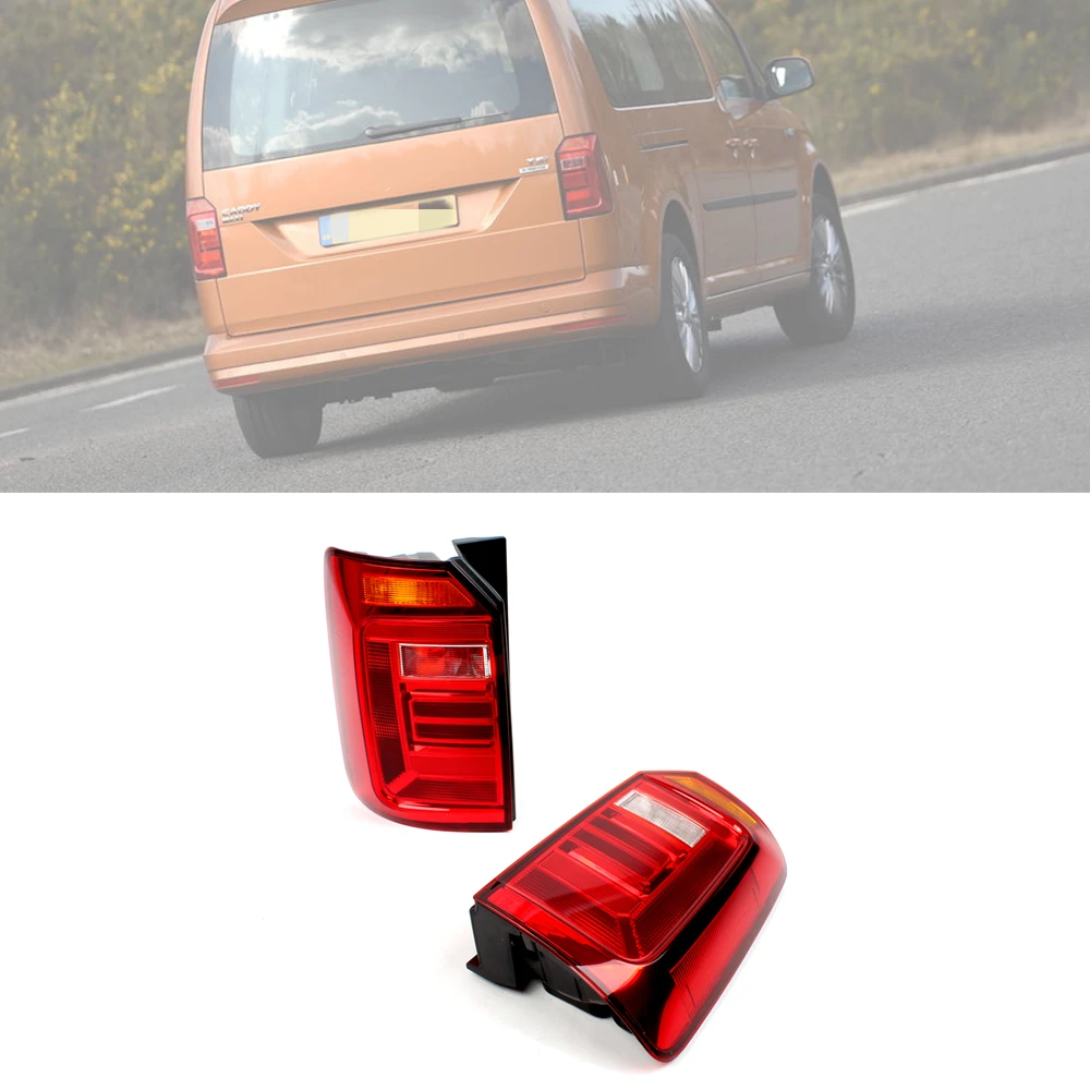 

Rear Light Tail Lamp Housing NO Bulbs For VW Caddy 2016 2017 2018 2019 2020 Car-styling 2K1945095N/2K1945096N