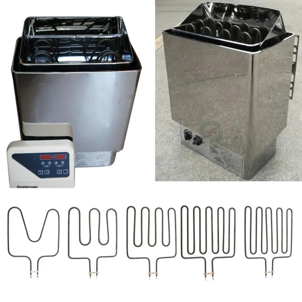 High Power Hot Tub Heater 304 Stainless Steel Sauna Tube Replacement for Sauna Spa Club Home