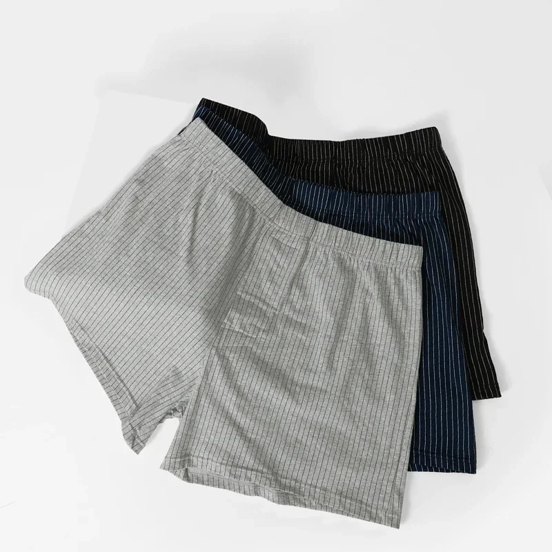 

Men's underwear loose home shorts head summer boxers thin cotton arrow pants Large size four corner home pajama pants