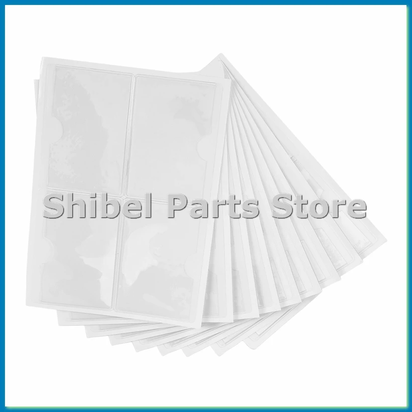36Pcs Self-Adhesive Label Card Holder Index Pockets Holder 6X8.5cm Clear Plastic Card Holder Adhesive Label Holder-ABAM