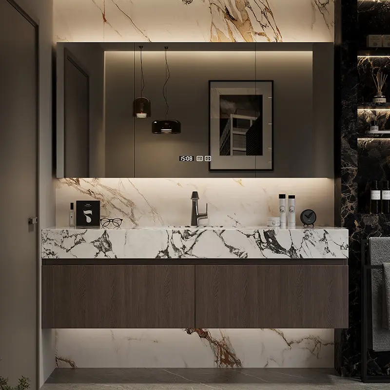 Mueble de Baño Moderno para Oficina, Gabinete de Recepción Universal Individual Minimalista, Vitrina de Diseño, Mueble Posmoderno