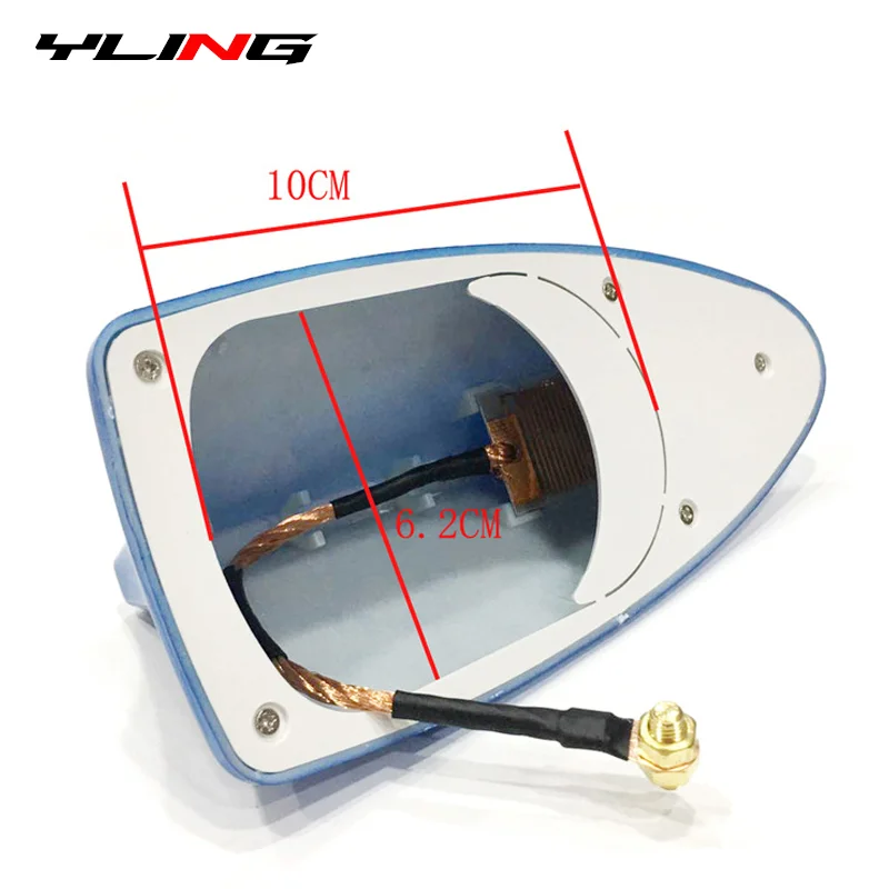 Cubierta de antena con forma de aleta de tiburón para coche, Base de repuesto, antenas de señal de Radio, accesorios exteriores de techo, decoración