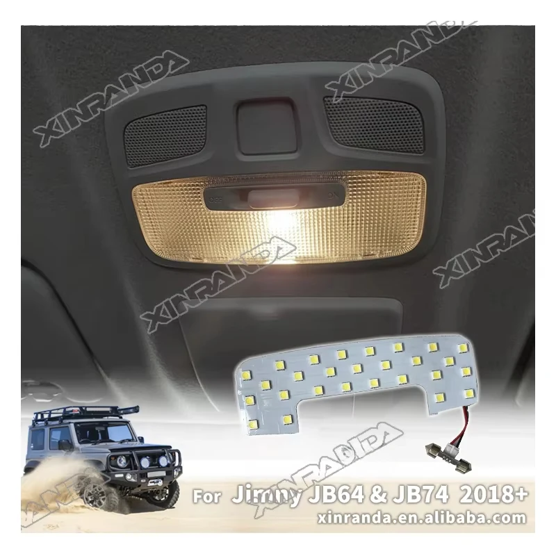 Car Interior Roof Light LED Car Dome Reading Light for Suzuki Jimny JB64 Jb74 2018-2020 Night Light Ceiling Signal Lamp3 Door