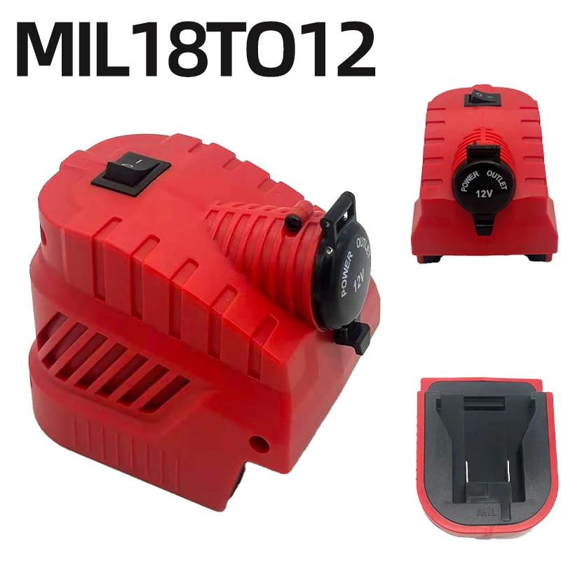 Compatible M18 48-11-1815 18V To 12V Step-down Converters 12V DC Step-down Regulator with Cigarette Lighter USB & Type-C Ports