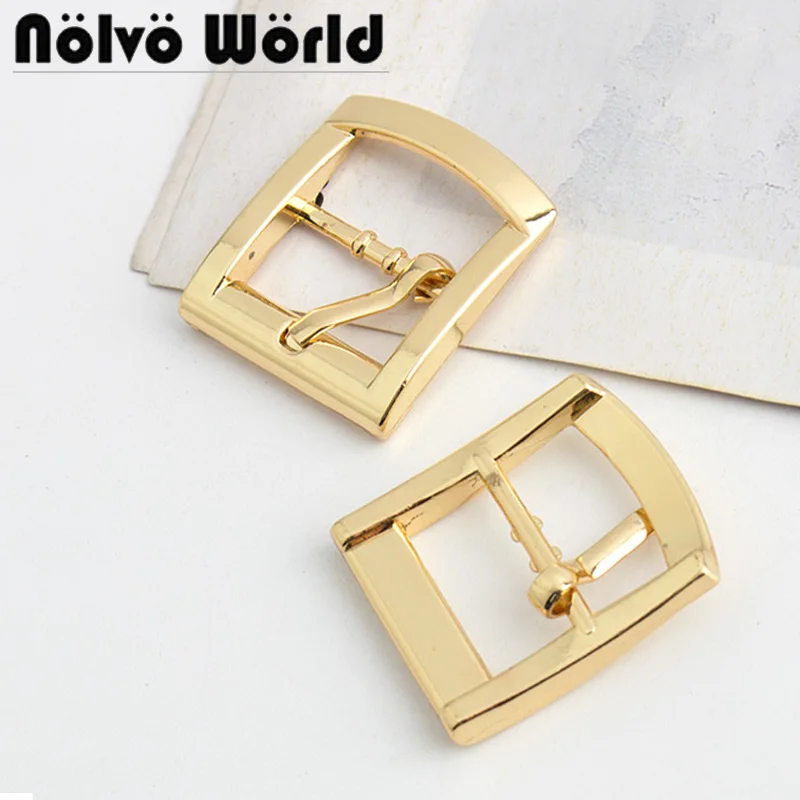 

10-50pcs 4 colors 19mm 3/4 inch Rectangle Polished Bag Backpack Pets Strap Belt Metal Chunky Buckles