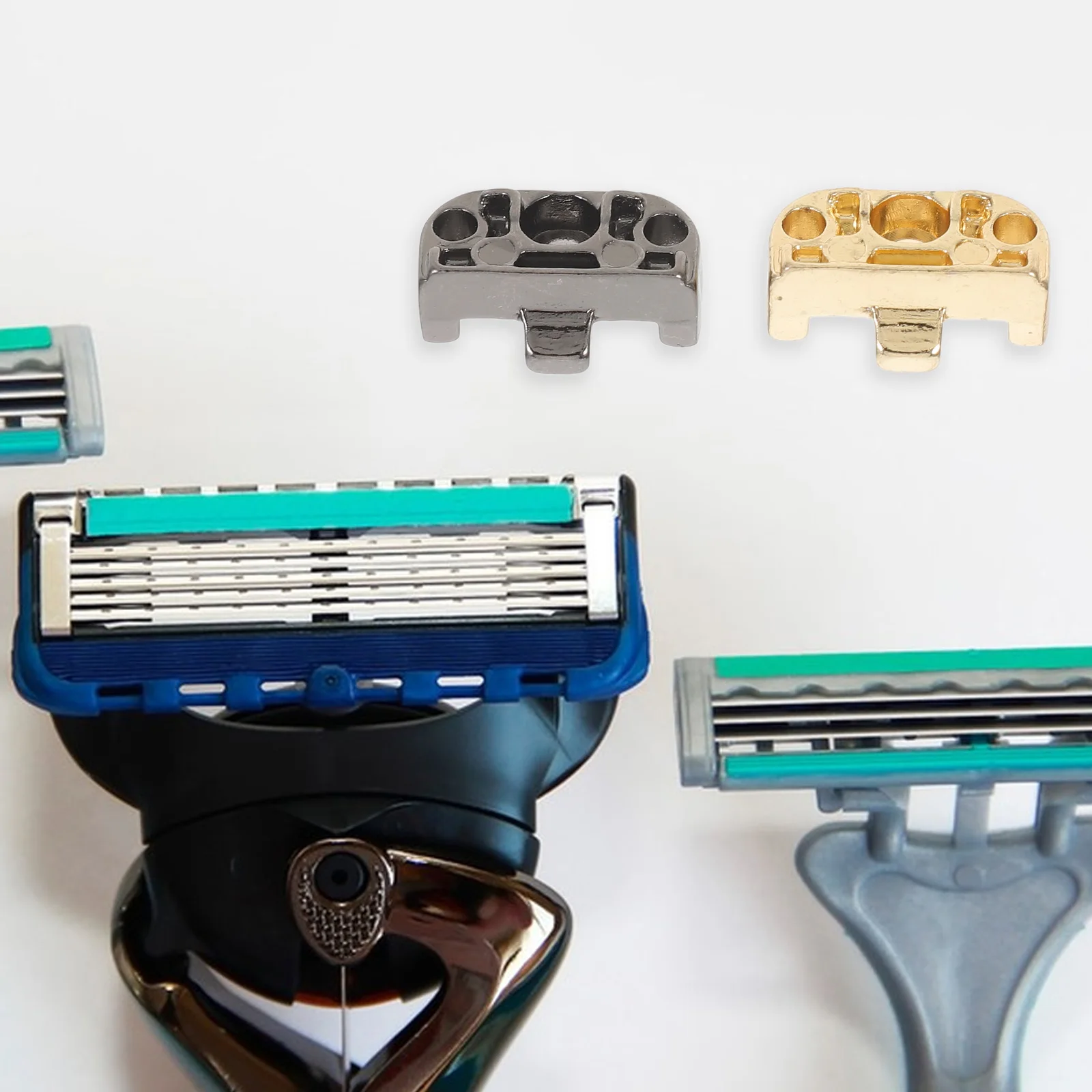 

2pcs Hair Clipper Fixed Mount Iron Alloy Base For Stable Blade Attachment Compatible With Babyliss707 Haircut Accessory