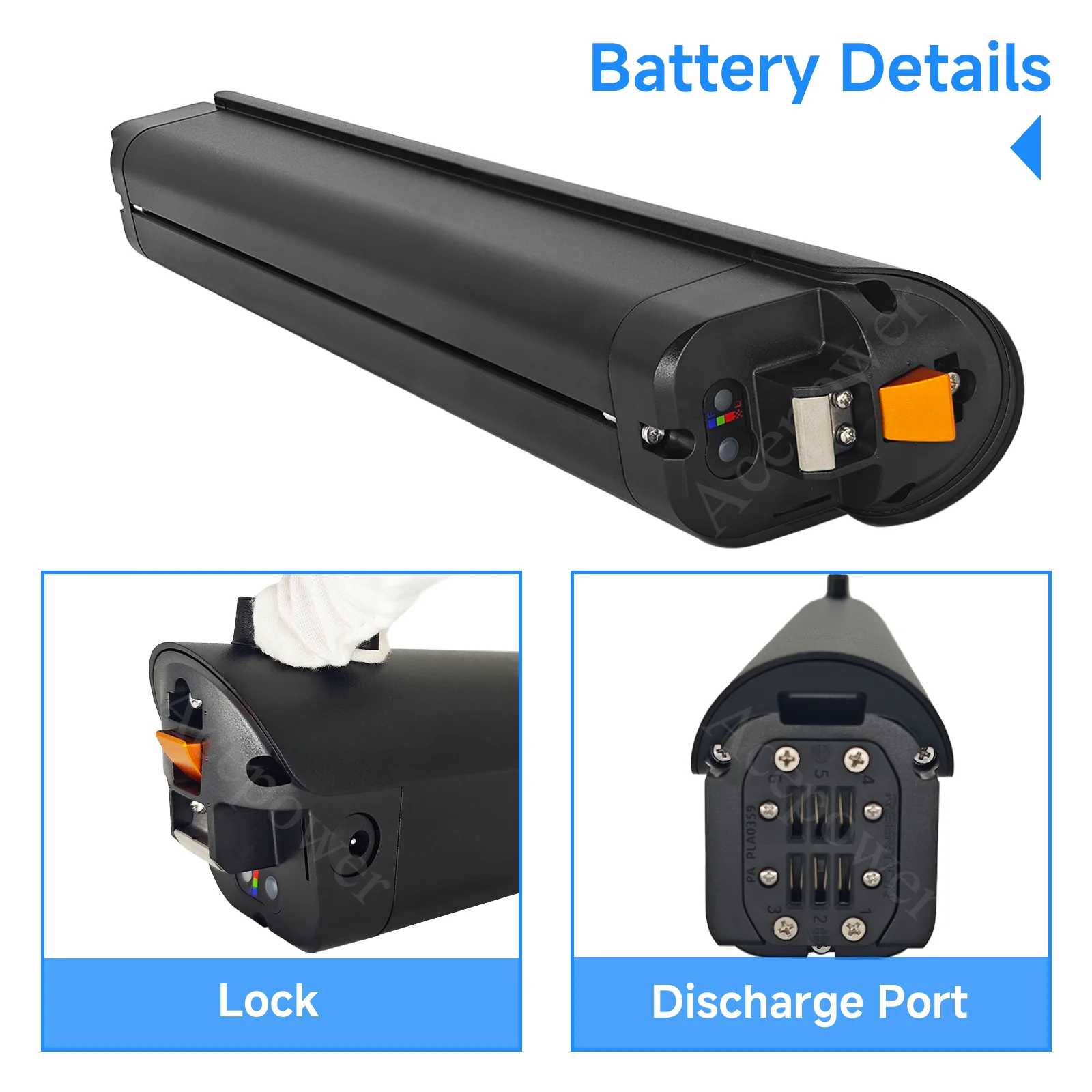 36V 9.6Ah 10Ah Battery For Aventon Soltera Himo C30 Electric Bicycle Battery for Himo C30 Aventon Soltera Replacement Battery