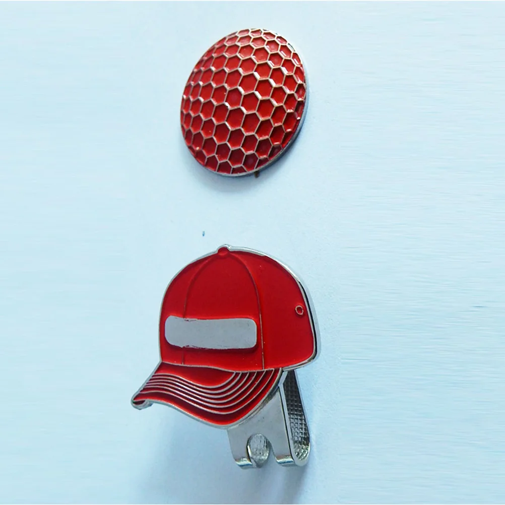 

2Pcs Sturdy Alloy Ball Marker Hat Clip Magnetic Golf Accessory for Men Women Golfball Marker Ball Markers Markers