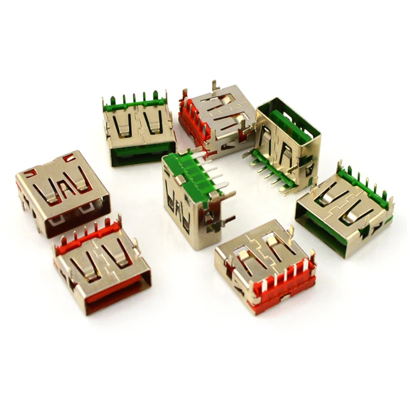 1/5/10PCS 5 Pin USB Type A Female Connector PCB Socket 5A High Current Power Jack USB-A Solder Charging Port Connector