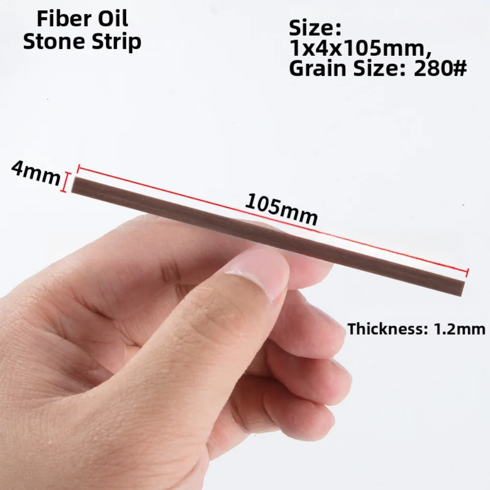 8Pcs 1mm Thin Fiber Polishing Files Grit 180-1200 For Mold Making Jewelry Carving Precision Finishing Tool