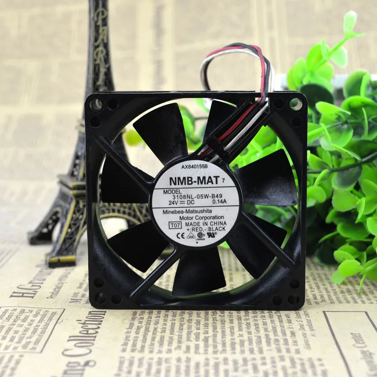 NEW ORIGINAL 3108NL-05W-B49 24V 0.14A 8020 80*80*20mm 8cm COOLING FAN