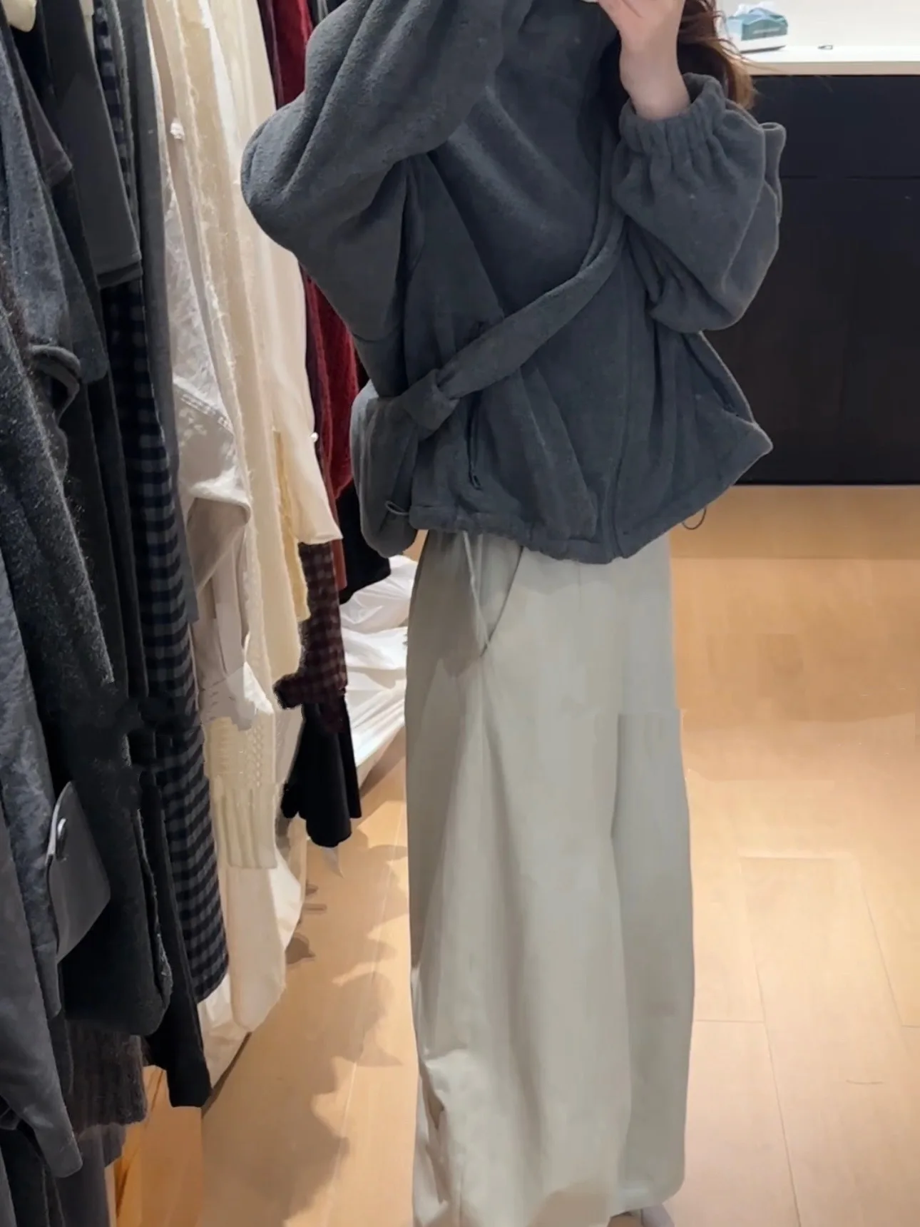 Manteau confortable pour femme, sweat à capuche décontracté à col montant, vêtement d'extérieur, Dongda Gate, automne-hiver, nouveau modèle