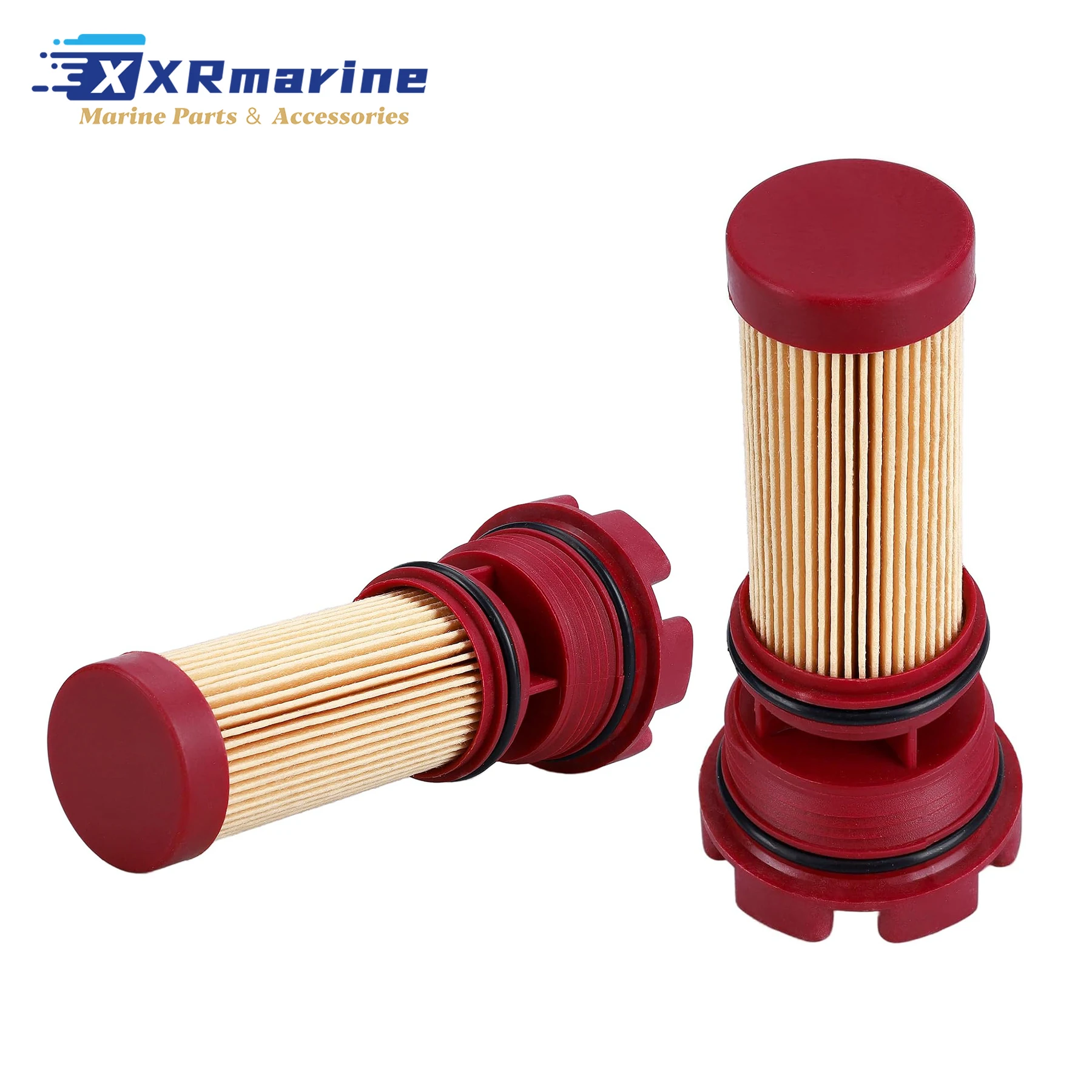 2 Pcs 8M0060041 Fuel Filter Element Fits for Mercury Verado 4-Stroke 75 To 225 HP Optimax DFI Outboard Motors 8M0020349 884380T