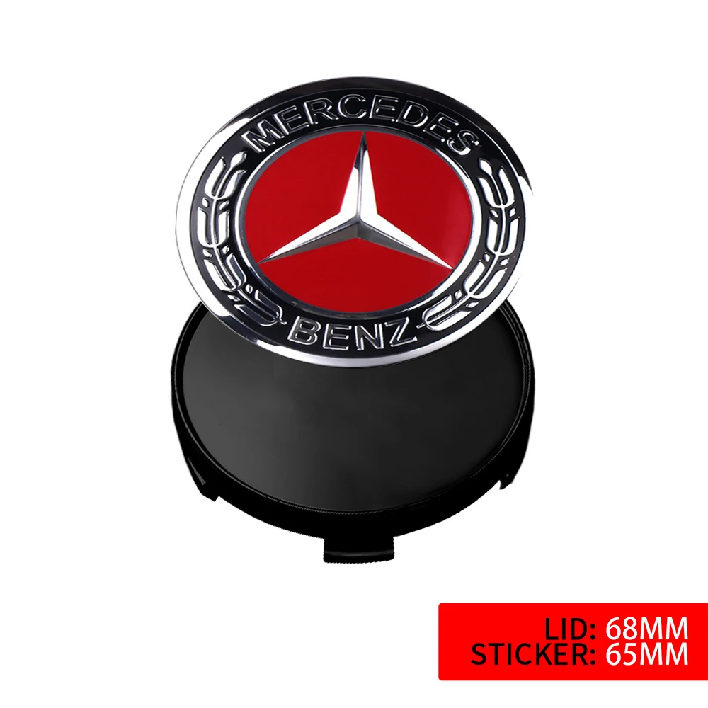 60/63/68mm Car Styling Wheel Center Covers Hub Caps Replacement Auto Emblem Cover For Mercedes Benz AMG W124 W202 W211 W212 W220