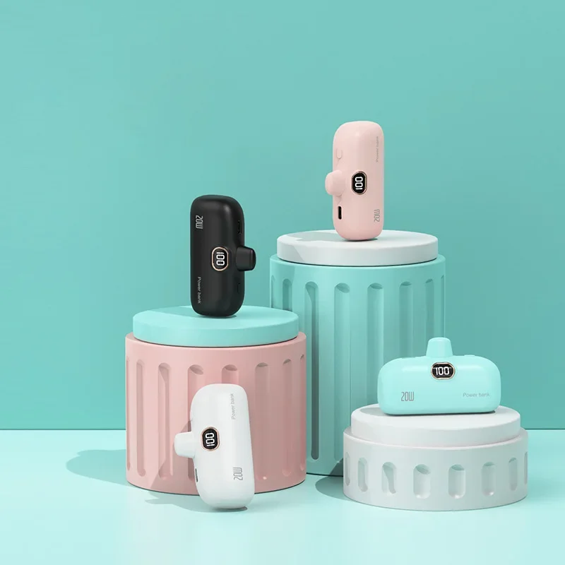 Mini Capsule Wireless Power Bank  30000mAh Mobile Power Supply Emergency External Battery Fast Charger For Type-c iPhone view 3