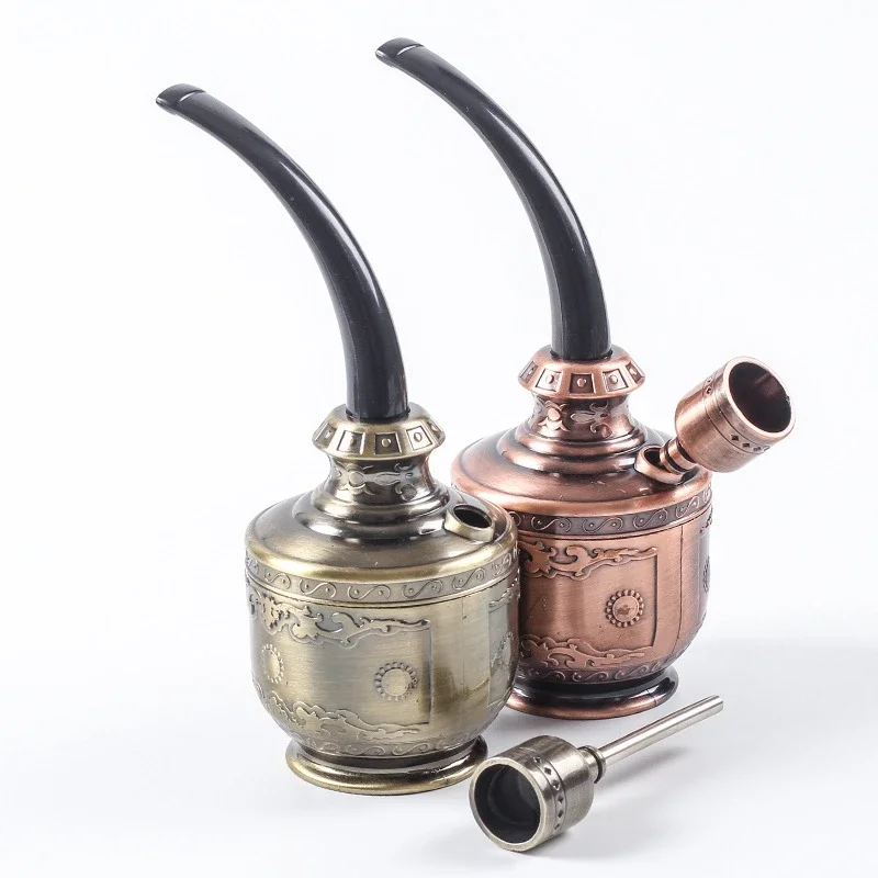 Classic Recirculating Water Cigarette filter Microfilter Creative Smoke Pipe Tar Filtration Portable Hookah Shisha Pipe Men Gift