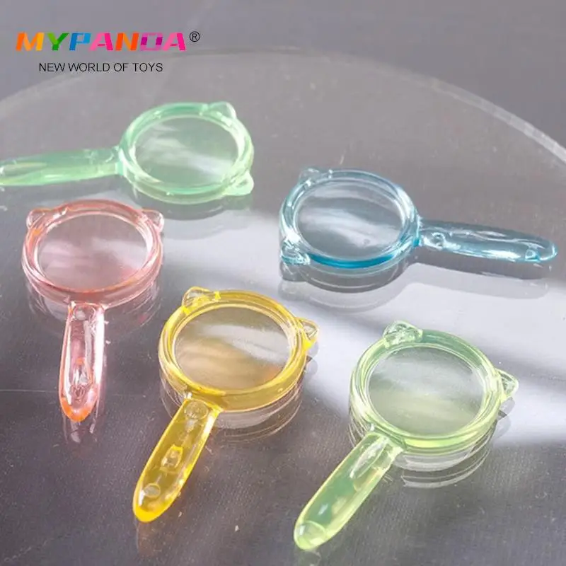 5Pcs 1:12 Dollhouse Miniature Color Magnifier Mini Magnifier Glass Model Kids Pretend Play Toy Doll House Accessories