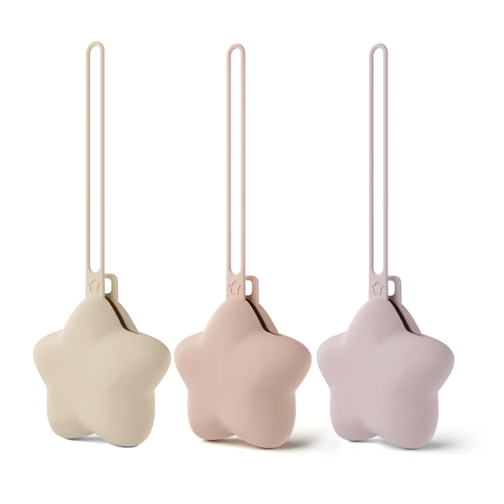 

3 PCS BPA Free Silicone Pacifier Holder Case, Portable Pacifier Cover Pouch Bag, Pacifier Storage Container Box, Easy to Clean