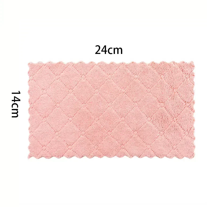1/3Pcs Super Absorbent Microfiber Handkerchief Towel Kitchen Dish Cloth Simple Hand Face Tableware Household Cleaning Towel