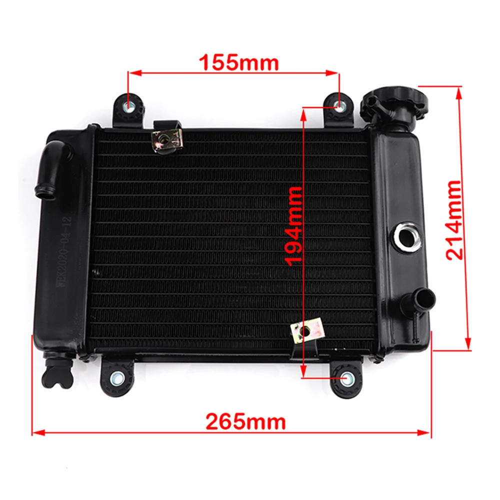 150cc 200cc 250CC Water Cooling Engine Cooler Radiator For Motorcycle Moto Quad Bike 4x4 ATV UTV Buggy Spare Parts