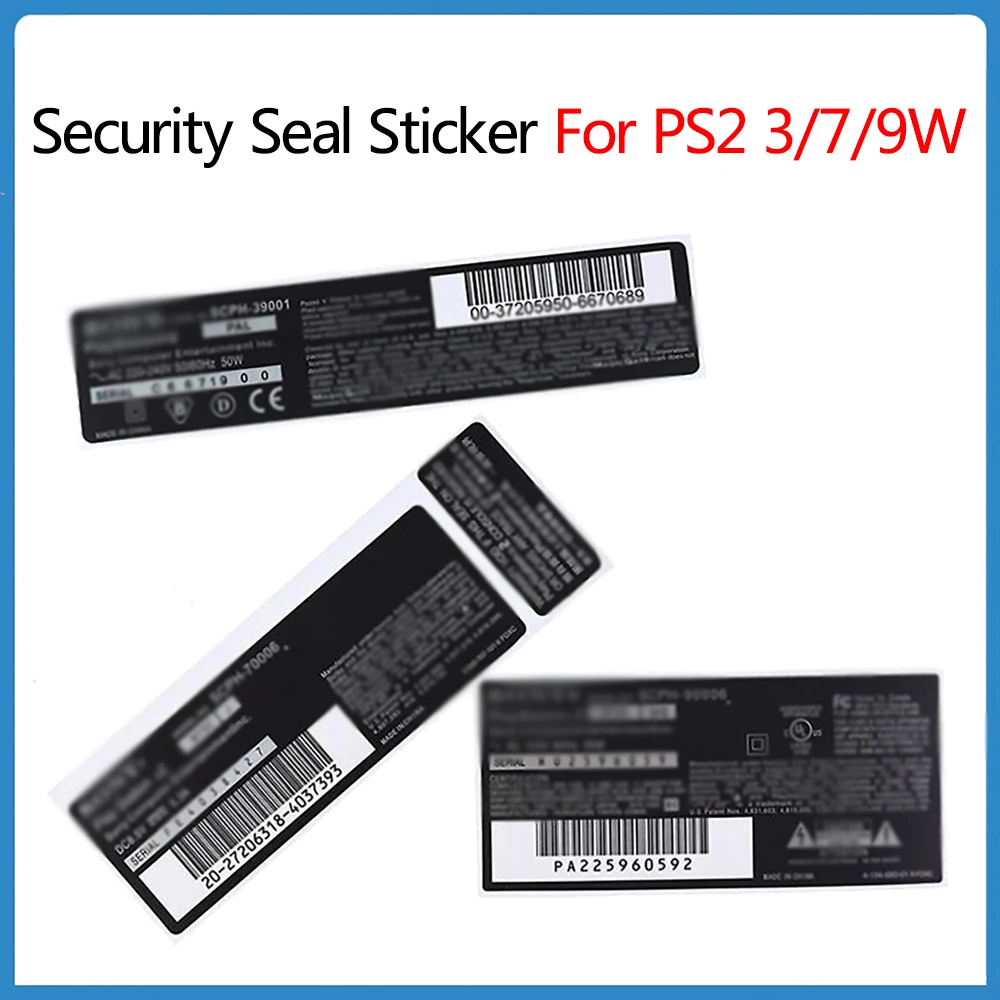 10Pcs Security Seal Sticker For Sony PlayStation 2 PS2 3/7/9W Controller Housing Shell Warranty Seal Chassis Sticker Label Part