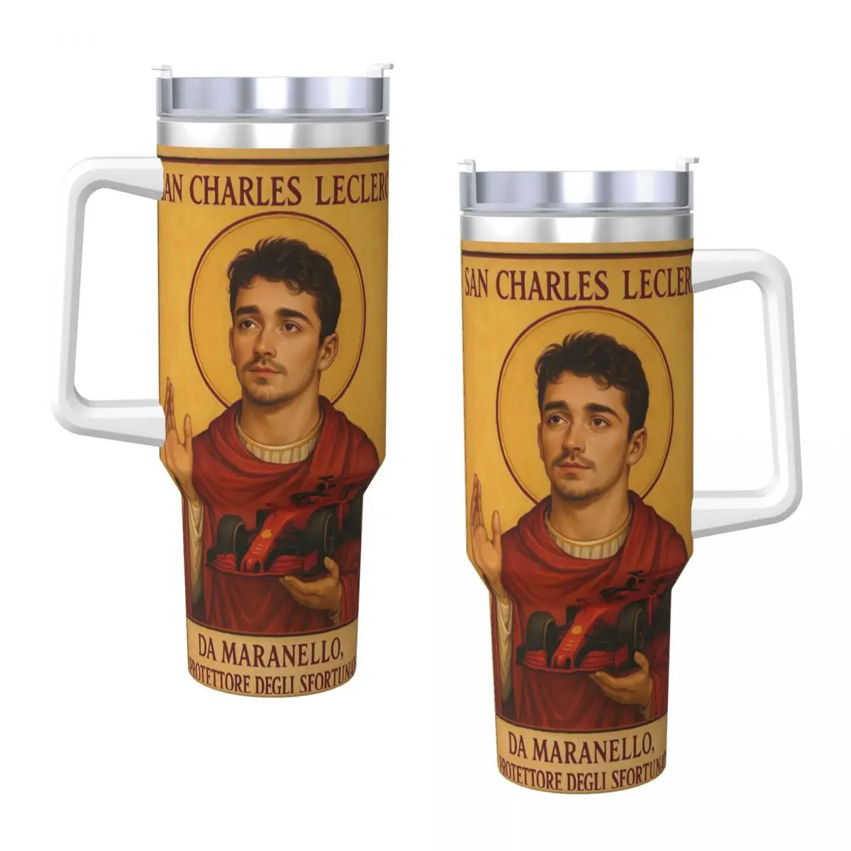 

Charles Leclerc Saint Tumbler бутылка для холодной и горячей воды портативные термочашки из нержавеющей стали на заказ DIY пляжные кружки чашка