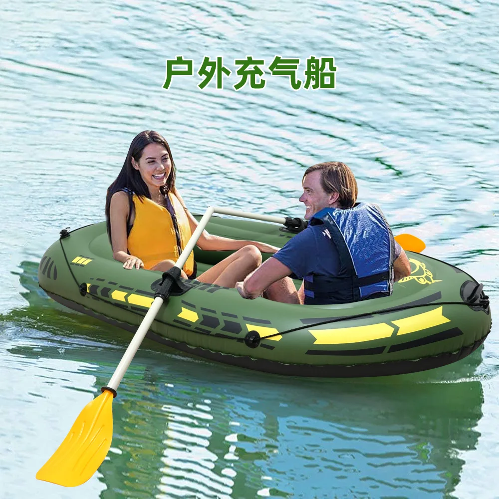 

Outdoor fishing kayak pvc inflatable boat lake kayak outdoor rafting boat