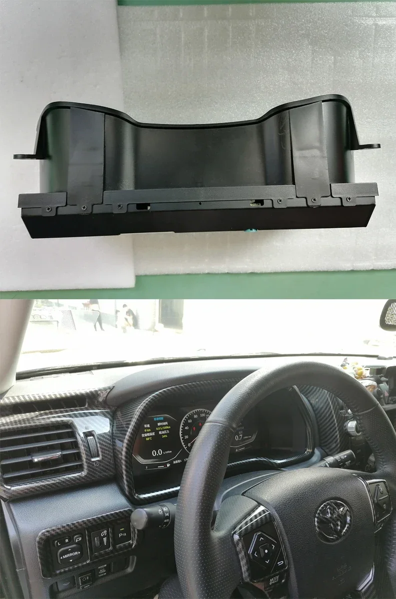 2025/KANOR 12.3 ''عداد السرعة العنقودية لوحة القيادة شاشة لتويوتا 4 عداء الرقمية الظاهري قمرة القيادة 2014 2015 2016 2017 2018 2019 #5