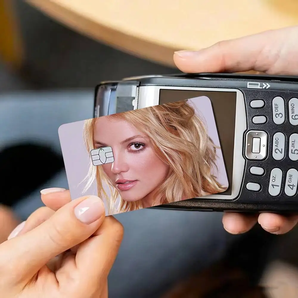 B-Britney S-Spears  Credit Card HD Stickers Game Card Decal Small Chip Waterproof Sticker Gift