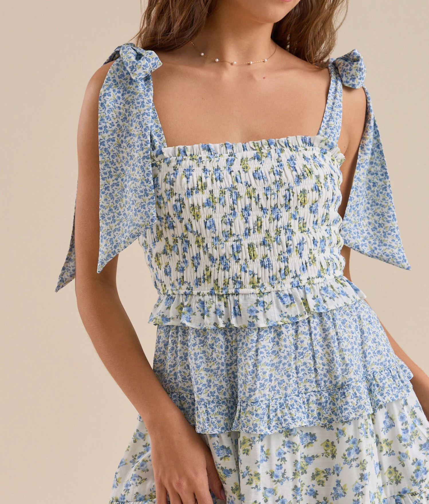 Nueva moda mujer vestido con hombros descubiertos verano sin mangas estampado Floral vestido de busto ahumado vestido corto y fluido gran oferta S M L