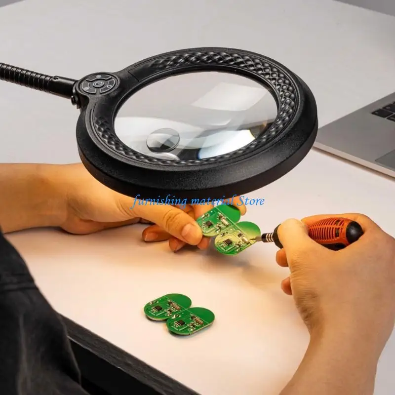 

Y5GD High Resolution Lamp with 5 Light Mode USB Power for Crafts Repair