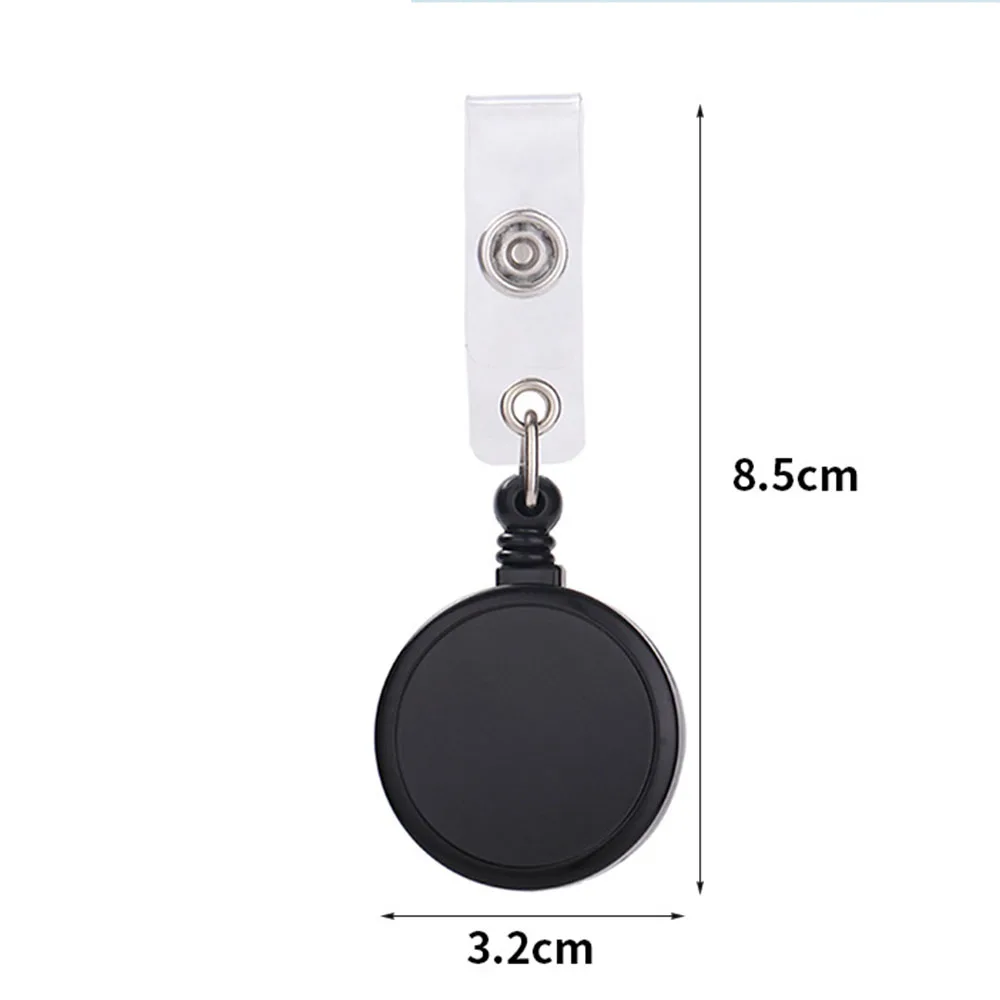 5/10Pcs Blank Sublimation Retractable Badge Holder Name Tag ID Card Holders Reusable Badge Reel Plastic Name Badges