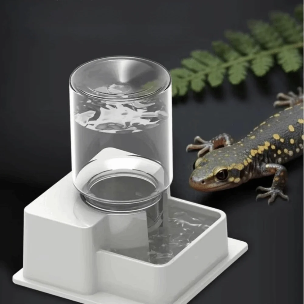 New Automatic Reptile Water Bottle with Bottle for Tortoise Turtle Lizard Water Feeder Anti Drowning Water Dispense Pet Supplies