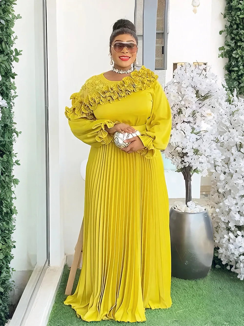 

Africa Clothing Elegant African Dresses for Women 2025 Spring Plus Size Wedding Party Long Dress Dashiki Ankara Outfits Robe