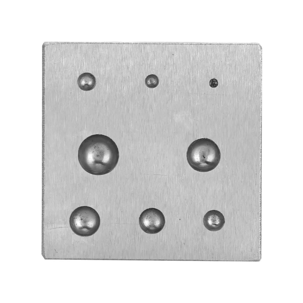 Professional Square Shape Doming Block Metal Material Semi Circle Jewelry Tool Precision Durable Goldsmith Tool Jewelry Making