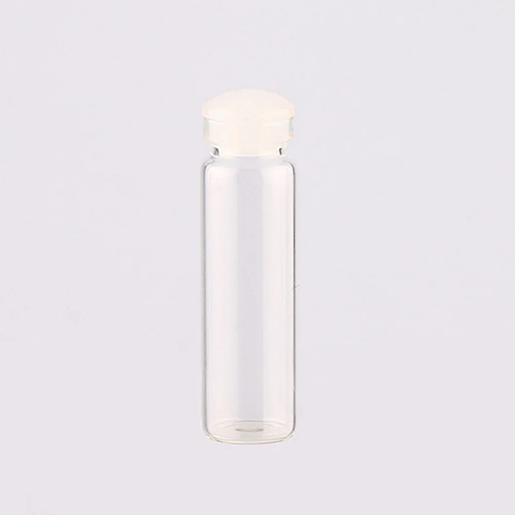 

50Pcs Glass Wish Bottle Small 2Ml Jars with Silicone Stopper for DIY Craft Necklace Drift Bottles Potpourri Decoration Gift