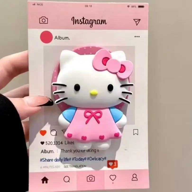 

Cute 3D Cartoon Hello Kitty For iPhone Foldable Wireless Charging Holder For Magsafe Magnetic Phone Grip Tok Stand