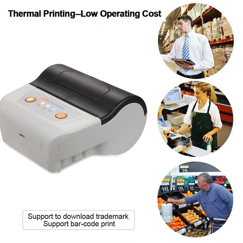 Ts-M330 3 Inch 80mm Portable Small Thermal Wireless Printer Impresorass Handheld Invoice Printer Qr Code Thermal Printer