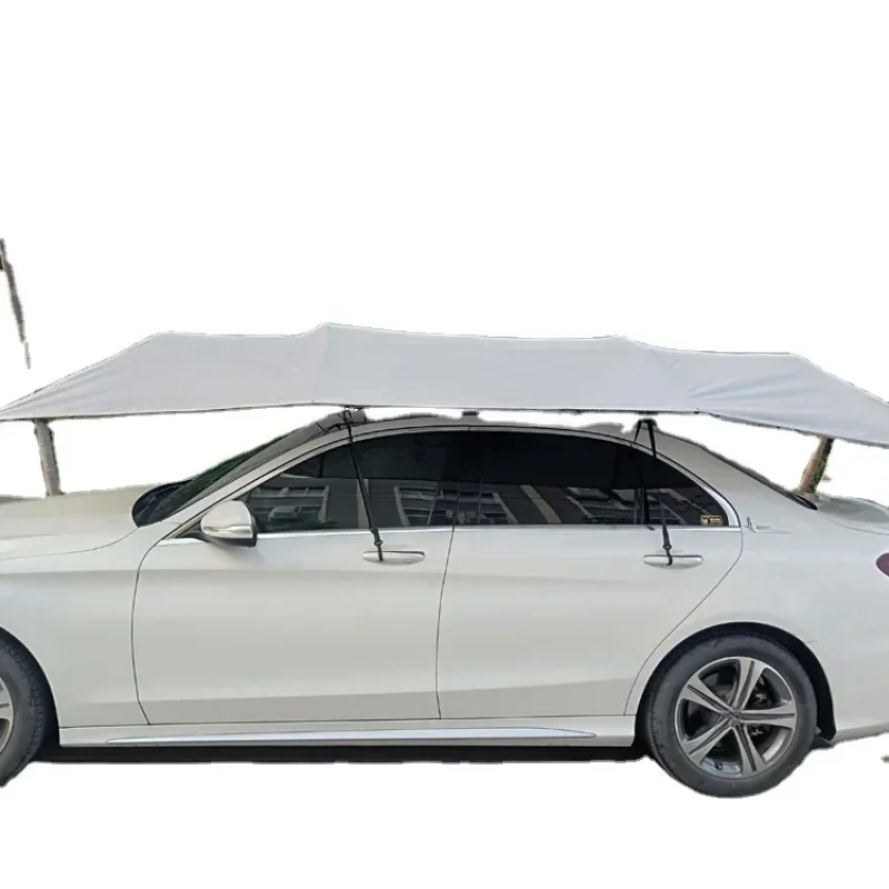 Electric Folding Effective Shading Easy Install Functional White Roof Tent Portable Umbrella Automatic Car  Shade