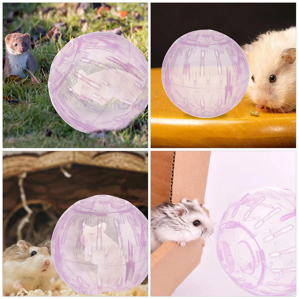 

Hamster Exercise Ball Transparent Running Balls Ventilation Holes Easy Installation Pet Toy Dwarf Hamster Balls Small Supplies