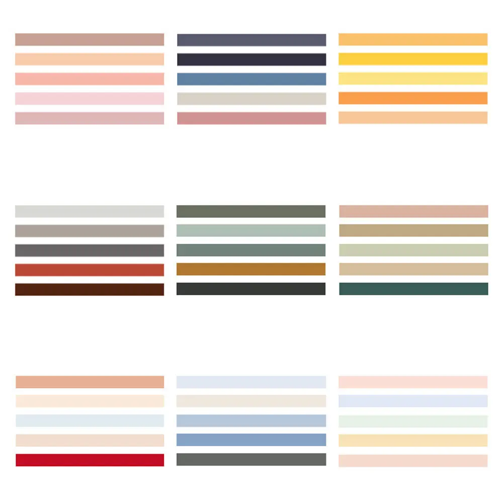 5 قطعة شريط اشي ملون صديق للبيئة ورق زينة لاصق لتغليف الهدايا ألبومات الصور Diy بها بنفسك الحرف المجلات جدار الفن