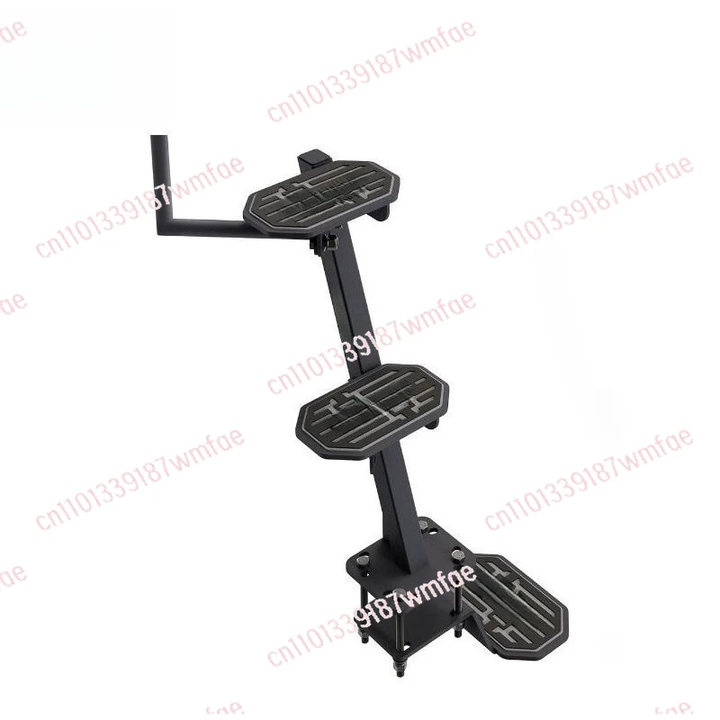Boat Trailer Step With Handrail Anti Slip Pad Heavy Duty Tongue Step Marine Boarding Access Platform