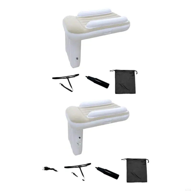 

H37A Portable Inflatable Toddler Travel Bed Quick Inflation Design With Safety Rails For Camping Trip Indoor Outdoor Use