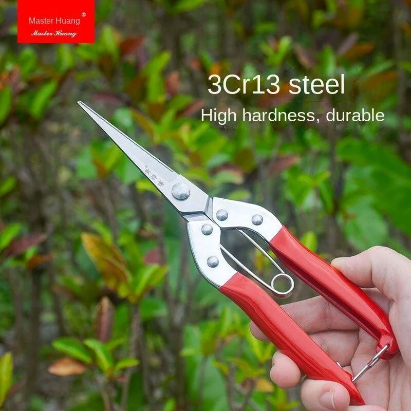 Stainless Steel Manual Garden Pruning Shears Potted Flower Branch Shears Orchard Picking Shears Fruit And Vegetable Shears