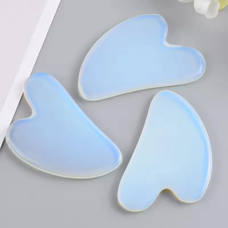 

Опаловый массажер для лица Гуаша, скребок для гуаши, целебный камень, терапия шеи, доска Гуаша, лифтинг лица, антивозрастные инструменты для ухода за кожей