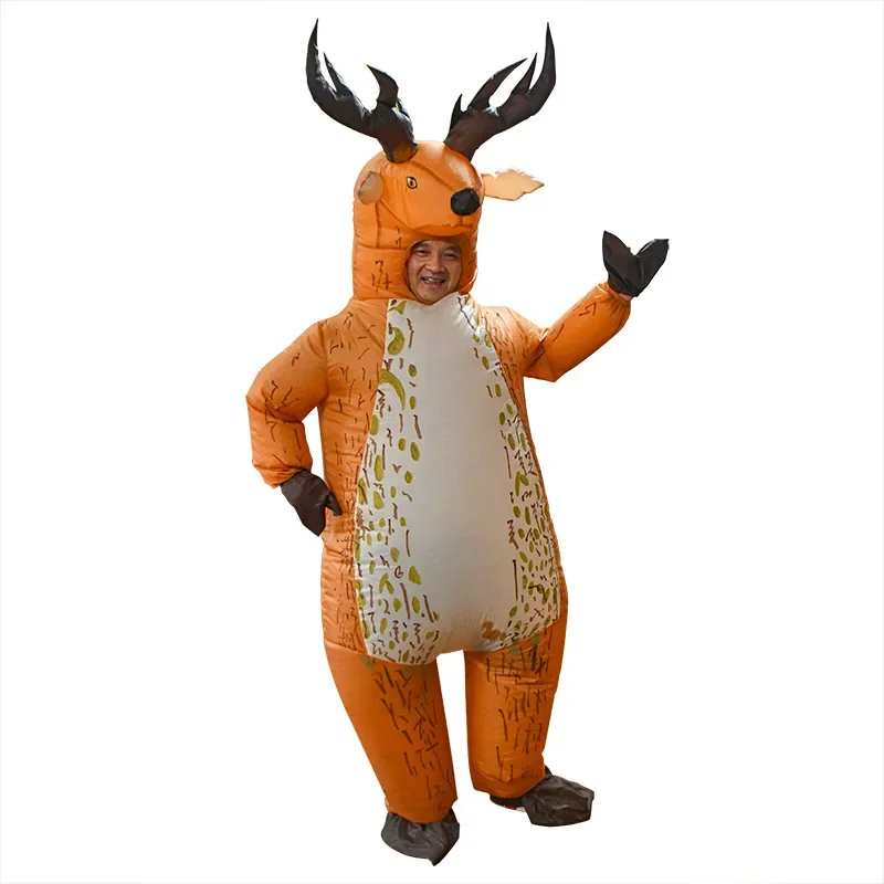 Holiday Carnival Christmas Milu Deer Model gonfiabile Cosplay Cartoon Costume Suit adulto uomo e donna Stage Party Birthday Prop