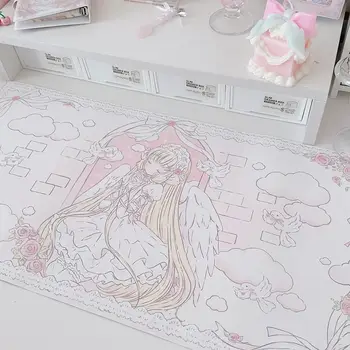 Ins風原創設計女孩滑鼠墊 防水防滑 學生宿舍餐桌墊 可愛辦公學習鍵盤墊 12 最佳銷售 可愛滑鼠墊 - №2